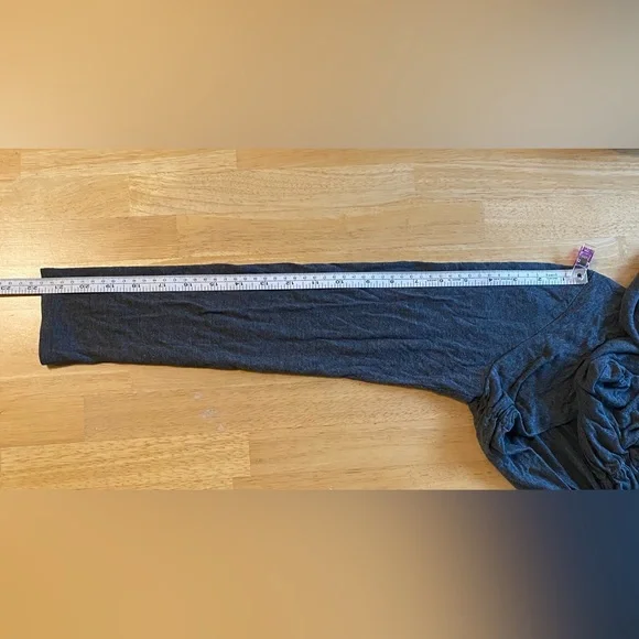 42Pops Heather Gray Long Sleeve Bolero Cover-up Size Large EUC - Picture 6 of 7